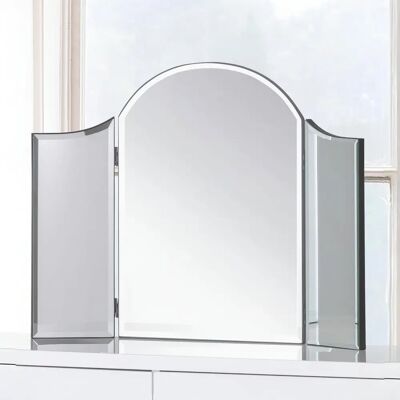 Julian Bowen Canto Glass Dressing Table Mirror - Dressing Table Mirror Julian Bowen Canto Glass Dressing Table Mirror - Dressing Table Mirror