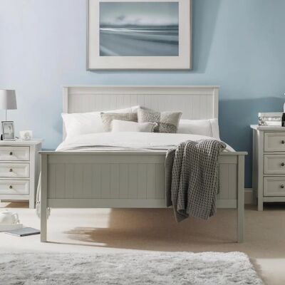 Julian Bowen Maine King Size Dove Grey Wooden Bed Frame Julian Bowen Maine King Size Dove Grey Wooden Bed Frame