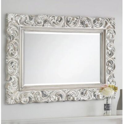 Julian Bowen Baroque Distressed Wall Mirror - Wall Mirror Julian Bowen Baroque Distressed Wall Mirror - Wall Mirror