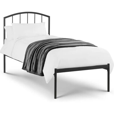Julian Bowen Onyx 3ft Single Satin Black Metal Bed Frame Julian Bowen Onyx 3ft Single Satin Black Metal Bed Frame