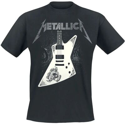 Metallica Papa Het Guitar T-Shirt - Short Sleeve - Men - Black Metallica Papa Het Guitar T-Shirt - Short Sleeve - Men - Black