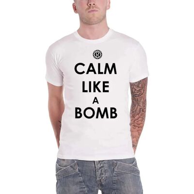 Rage Against The Machine Vit Stor T-Shirt - Unisex Rage Against The Machine Vit Stor T-Shirt - Unisex