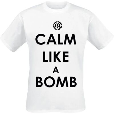 Rage Against The Machine XXL Vit Calm Like A Bomb T-Shirt Rage Against The Machine XXL Vit Calm Like A Bomb T-Shirt