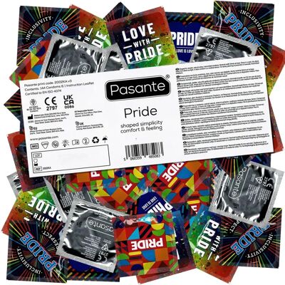 Pasante Pride Gay Condoms - 144 Pack Natural Feelings Pasante Pride Gay Condoms - 144 Pack Natural Feelings