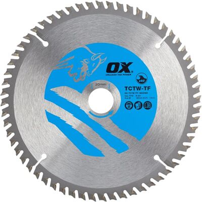 Lama di sega circolare al carburo OX 160mm - Taglio fine, 60 denti, ATB Lama di sega circolare al carburo OX 160mm - Taglio fine, 60 denti, ATB