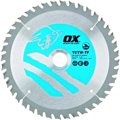 OX 165mm Kreissägeblatt - Hartmetall, Feinkern, Universell OX 165mm Kreissägeblatt - Hartmetall, Feinkern, Universell