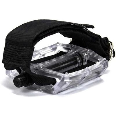Restrap Modell - Justerbare nylonpedalstropper - Svart - Pedaltilbehør Restrap Modell - Justerbare nylonpedalstropper - Svart - Pedaltilbehør