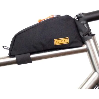 Restrap Svart 0,8L Vanntett Top Tube Bag - Sykkeloppbevaring Restrap Svart 0,8L Vanntett Top Tube Bag - Sykkeloppbevaring