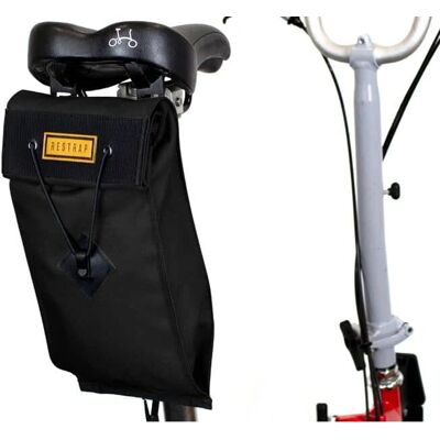 Borsa Sella Urbana Nera Grande Restrap - Accessorio Bicicletta Borsa Sella Urbana Nera Grande Restrap - Accessorio Bicicletta