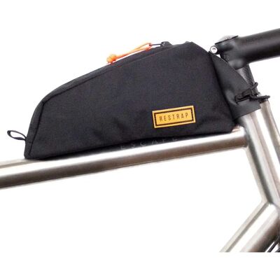 Restrap Svart Bolt-On Top Tube Bag - 0,8L - Sykkeltilbehør Restrap Svart Bolt-On Top Tube Bag - 0,8L - Sykkeltilbehør