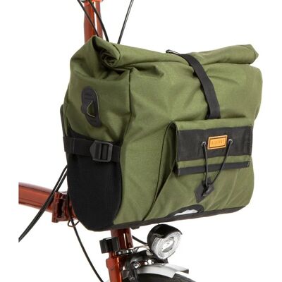 Restrap Olive City Loader Sac de Vélo - 20L, Imperméable, Compatible Brompton - Sac Citadin - Publicité Restrap Olive City Loader Sac de Vélo - 20L, Imperméable, Compatible Brompton - Sac Citadin - Publicité