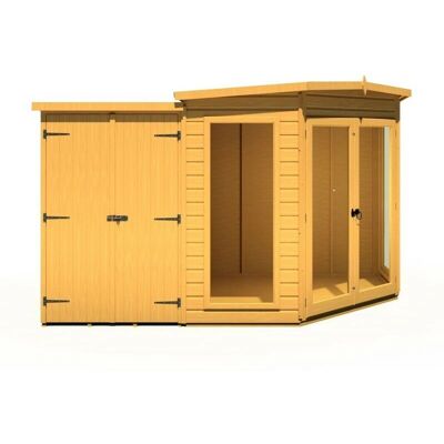 Shire Barclay Corner Summerhouse with Side Shed - Summerhouse Shire Barclay Corner Summerhouse with Side Shed - Summerhouse