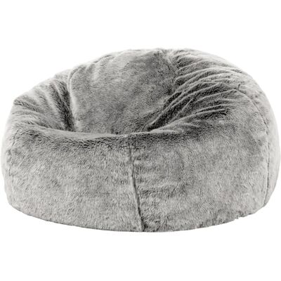 Icon Arctic Wolf Grau Kunstpelz Sitzsack - Wohnzimmermöbel Icon Arctic Wolf Grau Kunstpelz Sitzsack - Wohnzimmermöbel