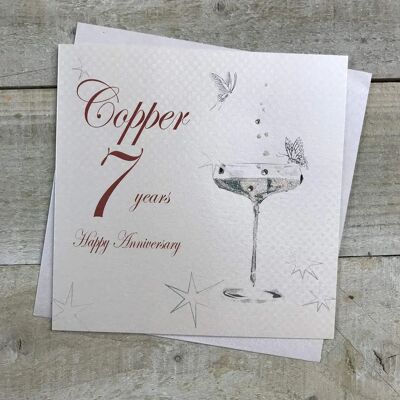 White Cotton Cards BD107 - Joyeux 7e anniversaire - Carte de vœux White Cotton Cards BD107 - Joyeux 7e anniversaire - Carte de vœux