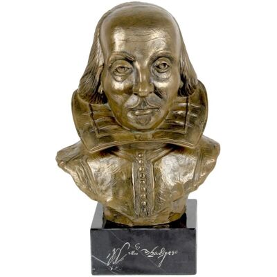 Art-Dog - Shakespeare Bust - Bronze - Base de piedra - Bust Art-Dog - Shakespeare Bust - Bronze - Base de piedra - Bust