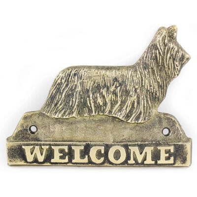Art-Dog - Welcome Sign - Laiton - Fait à la main - Panneau de porte - Publicité Art-Dog - Welcome Sign - Laiton - Fait à la main - Panneau de porte - Publicité