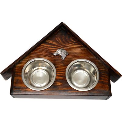 Art-Dog - House - House-forma - Madera - Soporte para cuencos Art-Dog - House - House-forma - Madera - Soporte para cuencos