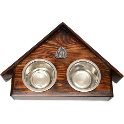 Shih Tzu - Wooden stand - Domyślny - Stojak na miski dla psa Shih Tzu - Wooden stand - Domyślny - Stojak na miski dla psa