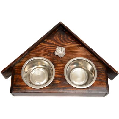 Art-Dog - Gran danés II - Drewniany - Psi domek - Dog bowl stand Art-Dog - Gran danés II - Drewniany - Psi domek - Dog bowl stand