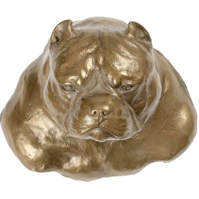 Rzeźba psa American Bully od Art-Dog - Ręcznie wykonana, trwała, na ścianę Rzeźba psa American Bully od Art-Dog - Ręcznie wykonana, trwała, na ścianę