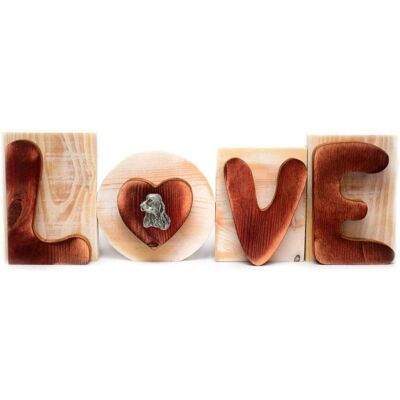 Art-Dog - Love Sign - Drewniane litery - Dekoracyjny Znak Art-Dog - Love Sign - Drewniane litery - Dekoracyjny Znak