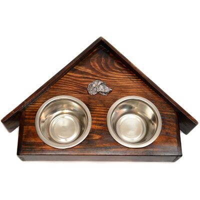 Art-Dog - Dog House Double Bowl Stand - Size L - Miski Ø25 cm - Posiłek dla psa Art-Dog - Dog House Double Bowl Stand - Size L - Miski Ø25 cm - Posiłek dla psa