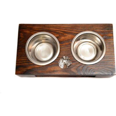 Art-Dog - Fox terrier stand - L - Soporte de cuencos para perros Art-Dog - Fox terrier stand - L - Soporte de cuencos para perros