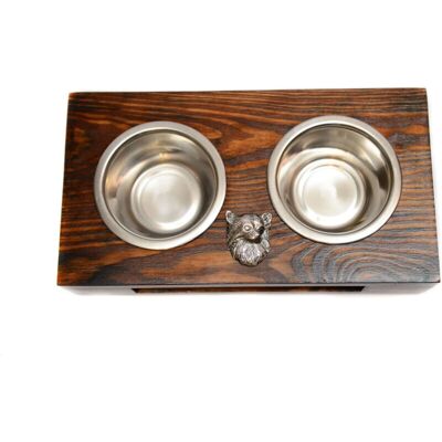 Art-Dog - Chihuahua Duo Stand - Drewno - Dog bowl stand Art-Dog - Chihuahua Duo Stand - Drewno - Dog bowl stand
