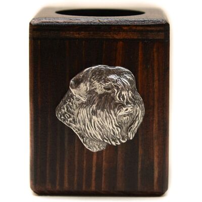 Art-Dog - Bouvier des Flandres - Madera - Oscuro - Portavelas Art-Dog - Bouvier des Flandres - Madera - Oscuro - Portavelas
