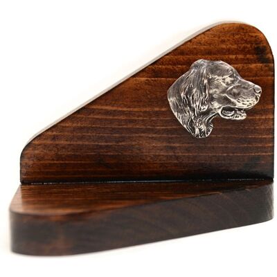 Laverack - Setter inglés - Dark wood - Dog head motif - Candle holder Laverack - Setter inglés - Dark wood - Dog head motif - Candle holder