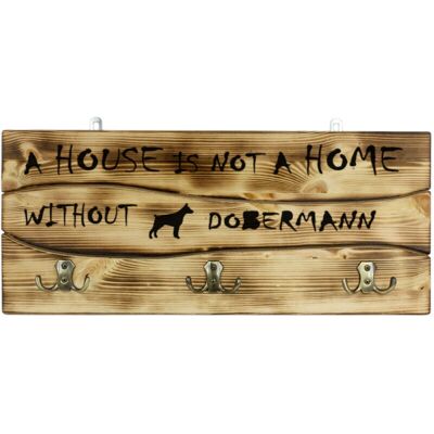 Art-Dog - Doberman Rustic Wall Hanger - Pin - Wall Hanger - Publicité Art-Dog - Doberman Rustic Wall Hanger - Pin - Wall Hanger - Publicité