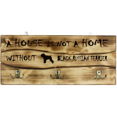 Art-Dog - Black Russian Terrier - Seis ganchos - Exhibición de medallas - Coat rack Art-Dog - Black Russian Terrier - Seis ganchos - Exhibición de medallas - Coat rack
