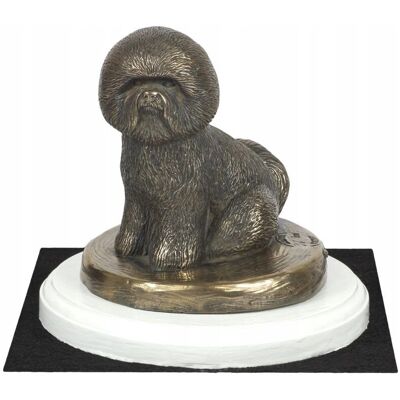 Figurka psa Bichon Frise biała - Mały trofeum dla psa Figurka psa Bichon Frise biała - Mały trofeum dla psa