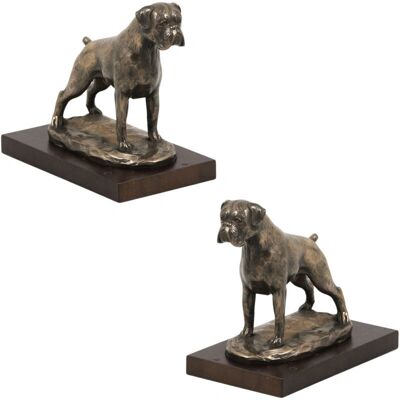 Art-Dog Boxer Alemán III - Figura sobre Base Blanca - Trofeo para Perros Art-Dog Boxer Alemán III - Figura sobre Base Blanca - Trofeo para Perros