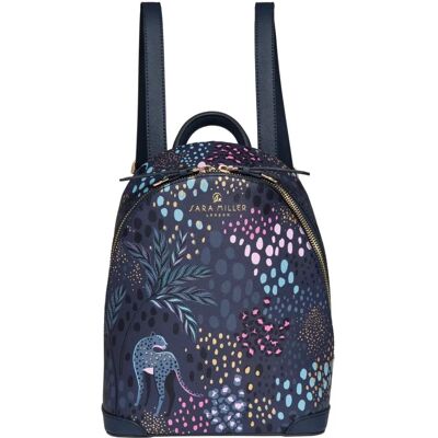 Sara Miller Midnight Leopard Mini Backpack - Stylish Compact Bag Sara Miller Midnight Leopard Mini Backpack - Stylish Compact Bag
