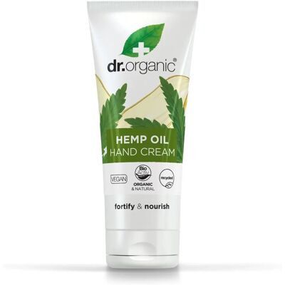 Crema per le mani e unghie all'olio di canapa di Dr. Organic - Idratante e Rigenerante Crema per le mani e unghie all'olio di canapa di Dr. Organic - Idratante e Rigenerante