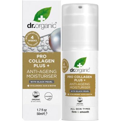 Dr. Organic Pro Collagen+ Schwarze Perle Anti-Aging-Creme (50ml) Dr. Organic Pro Collagen+ Schwarze Perle Anti-Aging-Creme (50ml)