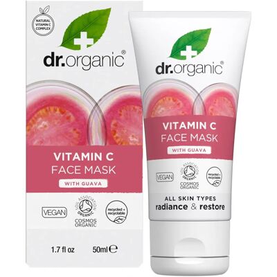 Dr. Organic Guava Face Mask - Vitamin C & Hydrating - 50ml Dr. Organic Guava Face Mask - Vitamin C & Hydrating - 50ml