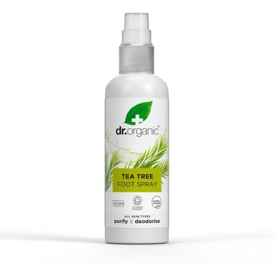 Dr. Organic Tea Tree Spray pour pieds 100 ml - Déodorant pour pieds Dr. Organic Tea Tree Spray pour pieds 100 ml - Déodorant pour pieds