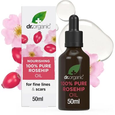Dr Organic Rosenrørolje - Ansiktsolje - 50ml Dr Organic Rosenrørolje - Ansiktsolje - 50ml