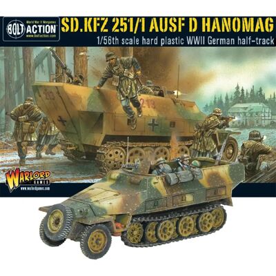 Warlord Games Sd.Kfz 251/1 Ausf D Hanomag - Rozszerzenie do gier z figurkami Warlord Games Sd.Kfz 251/1 Ausf D Hanomag - Rozszerzenie do gier z figurkami
