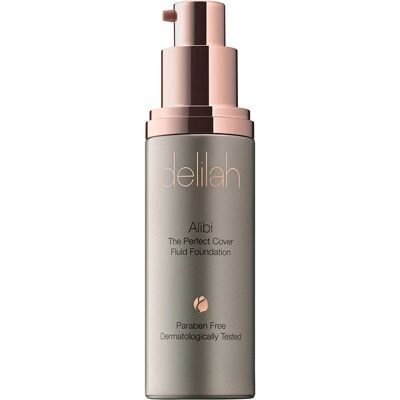 Delilah Cosmetics Alibi The Perfect Cover Fluid Foundation - Spiced - Foundation Delilah Cosmetics Alibi The Perfect Cover Fluid Foundation - Spiced - Foundation