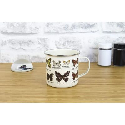 Gift Republic Enamel Mug Butterflies - Mug Gift Republic Enamel Mug Butterflies - Mug