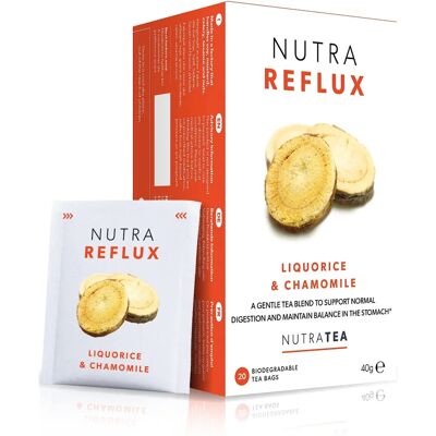 Nutratea Nutra Reflux Thé - Sacs de Tisane 20 - Publicité Nutratea Nutra Reflux Thé - Sacs de Tisane 20 - Publicité
