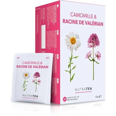 Nutratea Camomille & Valériane Infusion - Relaxation - Publicité Nutratea Camomille & Valériane Infusion - Relaxation - Publicité