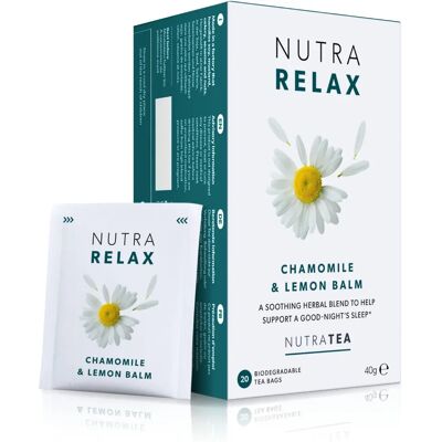 Nutratea Nutra Relax Camomille Lavande Thé - Thé - Publicité Nutratea Nutra Relax Camomille Lavande Thé - Thé - Publicité
