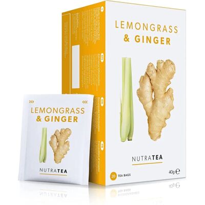 Nutratea Sachets de Thé Citronnelle et Gingembre - 20 - Publicité Nutratea Sachets de Thé Citronnelle et Gingembre - 20 - Publicité