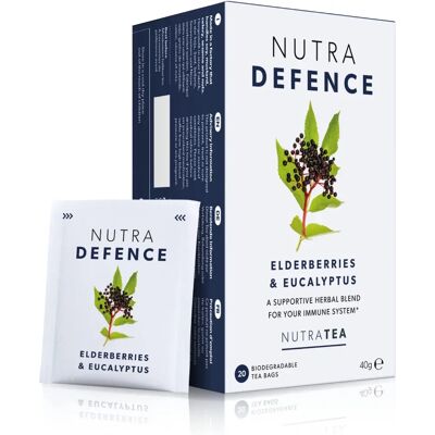 NutraTea Nutra Défense Thé aux Herbes - 20 Sachets - Publicité NutraTea Nutra Défense Thé aux Herbes - 20 Sachets - Publicité