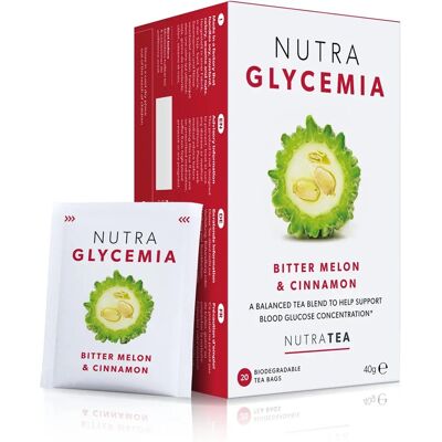 Nutratea Nutra Glycemia Sachets de Thé à la Cannelle - Soutient la glycémie saine - Publicité Nutratea Nutra Glycemia Sachets de Thé à la Cannelle - Soutient la glycémie saine - Publicité