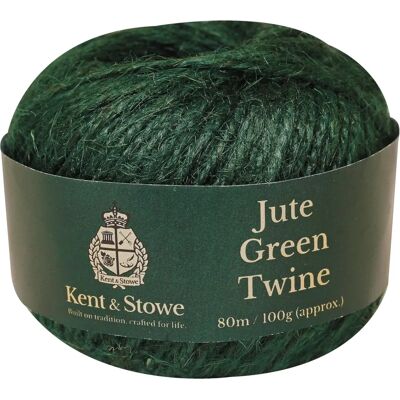 Kent & Stowe K/S70100800 Ficelle de Jute Verte - Ficelle, 80m, 100g - Publicité Kent & Stowe K/S70100800 Ficelle de Jute Verte - Ficelle, 80m, 100g - Publicité